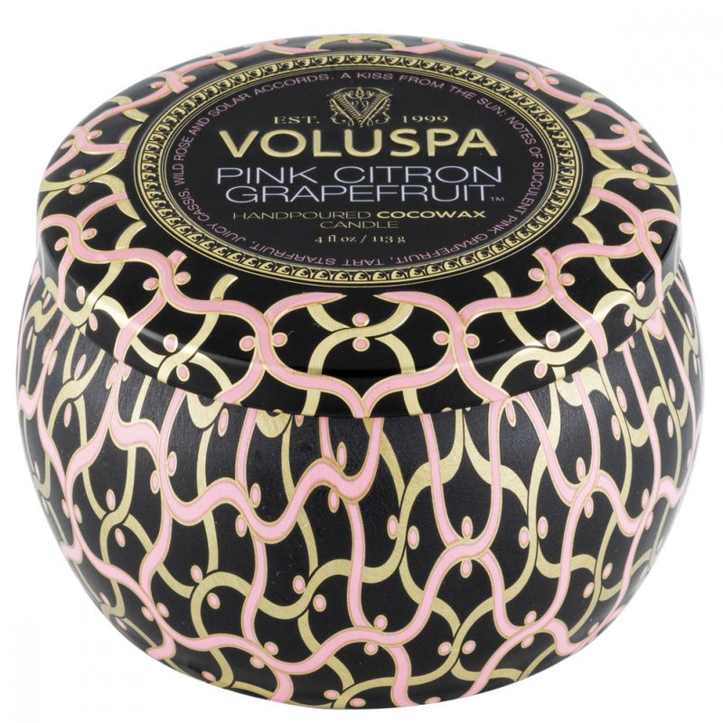 Voluspa Pink Citron Grapefruit Mini Tin Candle 25timer