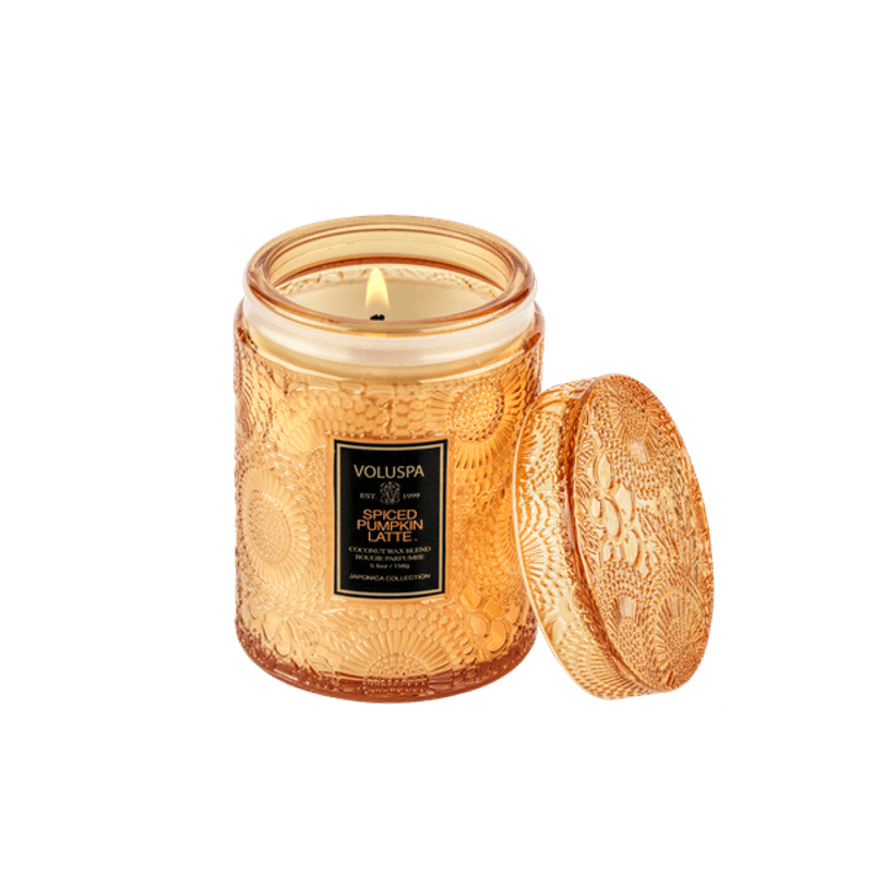 Voluspa Spiced Pumpkin Latte Small Jar Candle 50timer