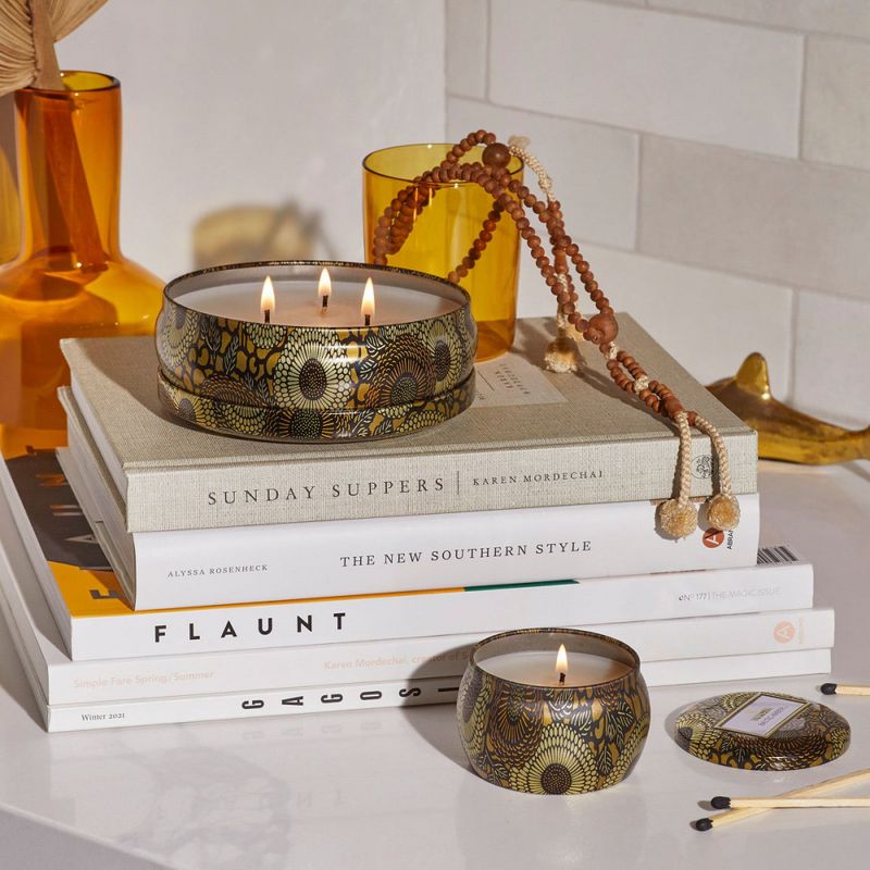 Voluspa Baltic Amber 3-Wick Tin Candle 40timer