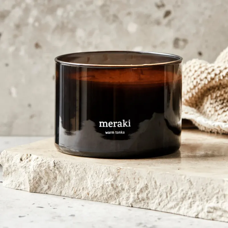 Meraki Scented Candle Warm Tonka - Brown 340g