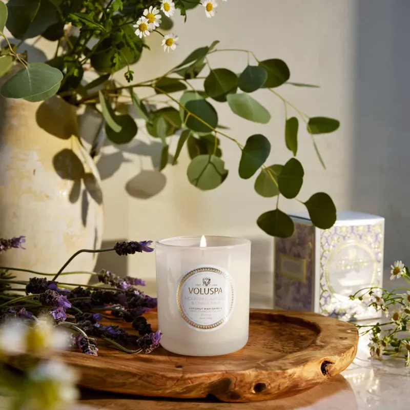 Voluspa Classic Boxed Candle - Mountain Lavender & Chamomile