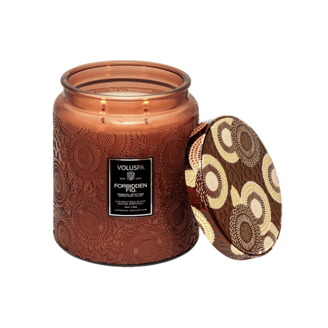 Hovedbilde Voluspa Forbidden Fig LUXE Jar Candle 140timer