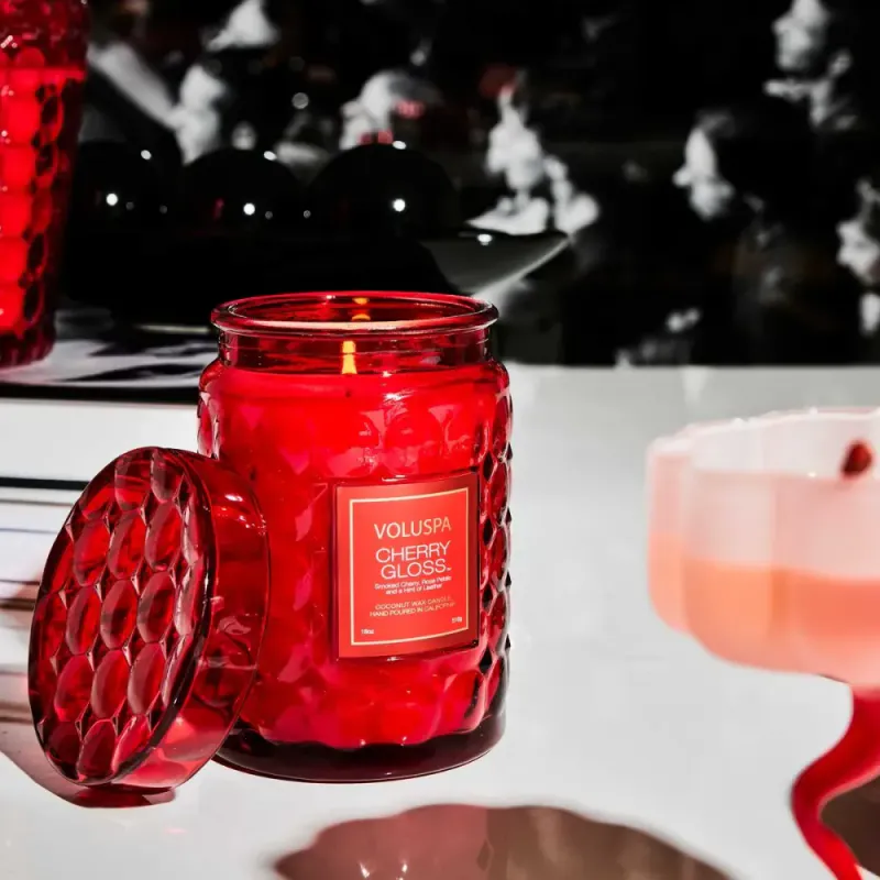 Voluspa Cherry Gloss Large Jar Candle 100timer